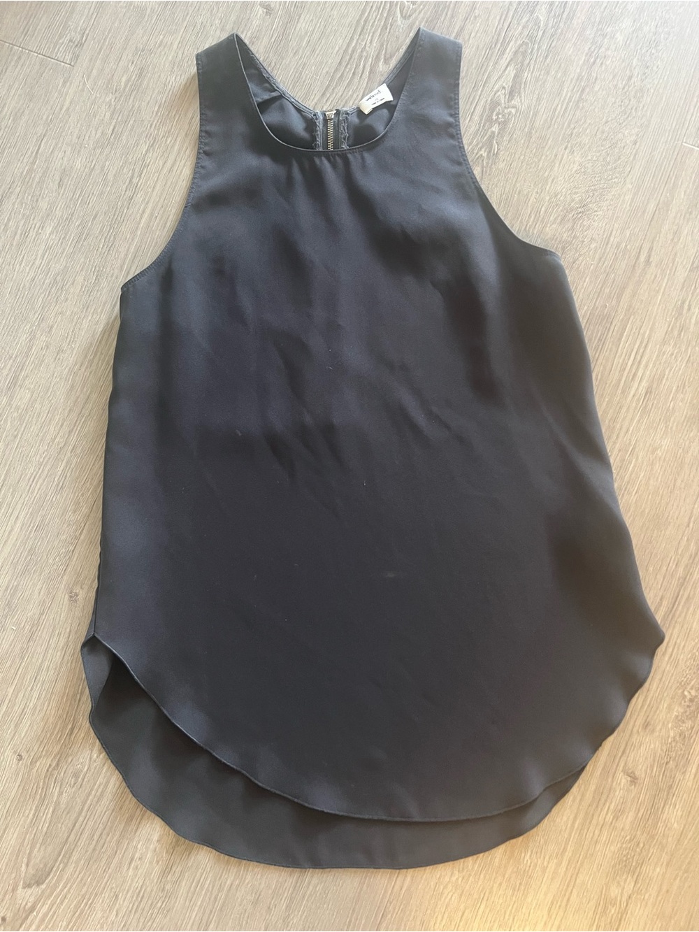 Aritzia Wilfred Black Silk Layered Camisole Sleeveless Women's Top Size XS
